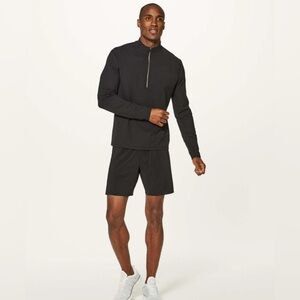 Lululemon Surge Warm 1/2 Zip Black Run Stretch Athletic Yoga Long Sleeve Top M